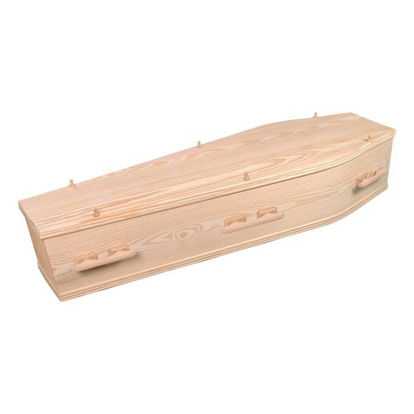 Brighton Unpolished Wooden Coffin